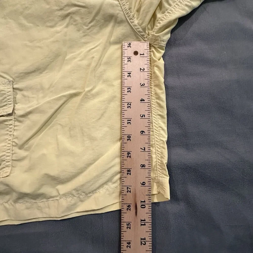 Vintage 90s Polo Ralph Lauren Board Shorts Mens L Yellow Swim Trunks Drawstring